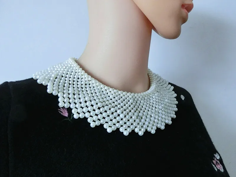 Модная женская цепочка с искусственным жемчугом, многослойное новое ожерелье из бисера, милые плетеные свадебные украшения, колье для влюбленных