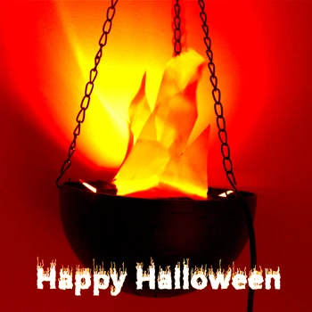 

Creative LED Flame Lamp with Artificial Fake Fire Light Home Party Halloween Decoration Realistic Effect Night Light Lamp