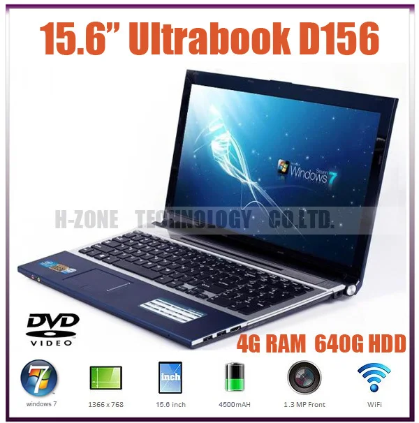 2015 new 15.6"laptop computer with Intel N2600Dual core 1.6G Built in