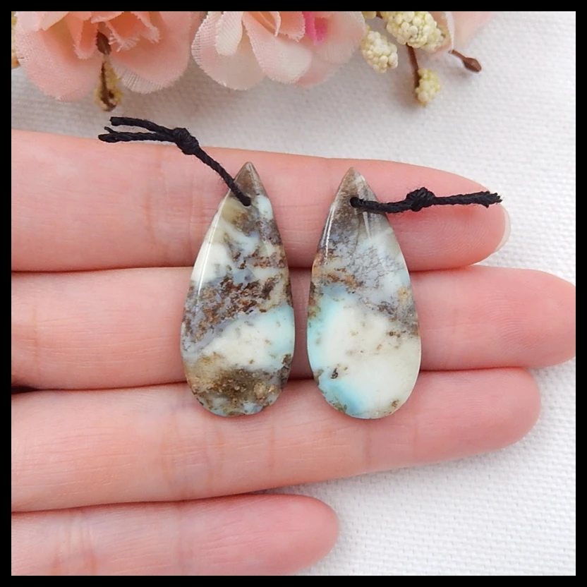 

Wholesale gemstone,Birthday gift,Natural Turquoise fashion woman Earring Bead,32x15x4mm,6.7g