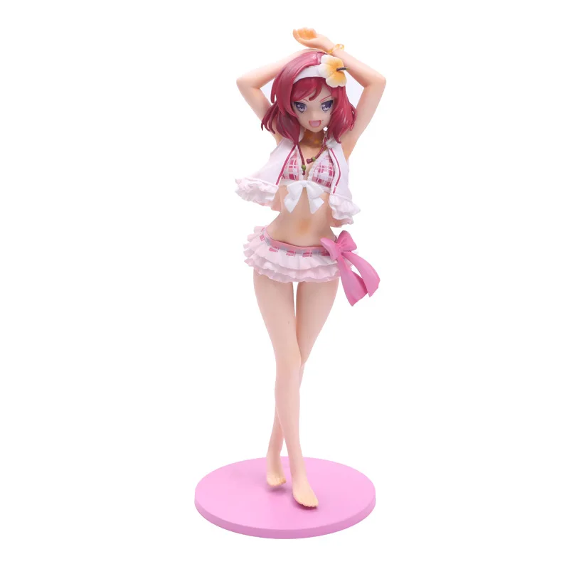 Японское аниме Love Live Maki Nishikino купальник Фигурки игрушки фигурка 23 см ПВХ Модель