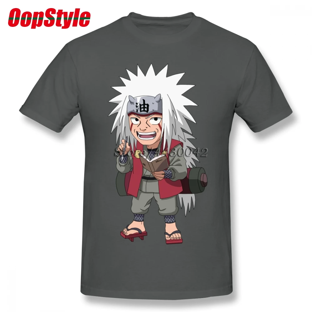 Наруто Jiraiya футболка для мужчин Прямая поставка короткий рукав хлопок плюс