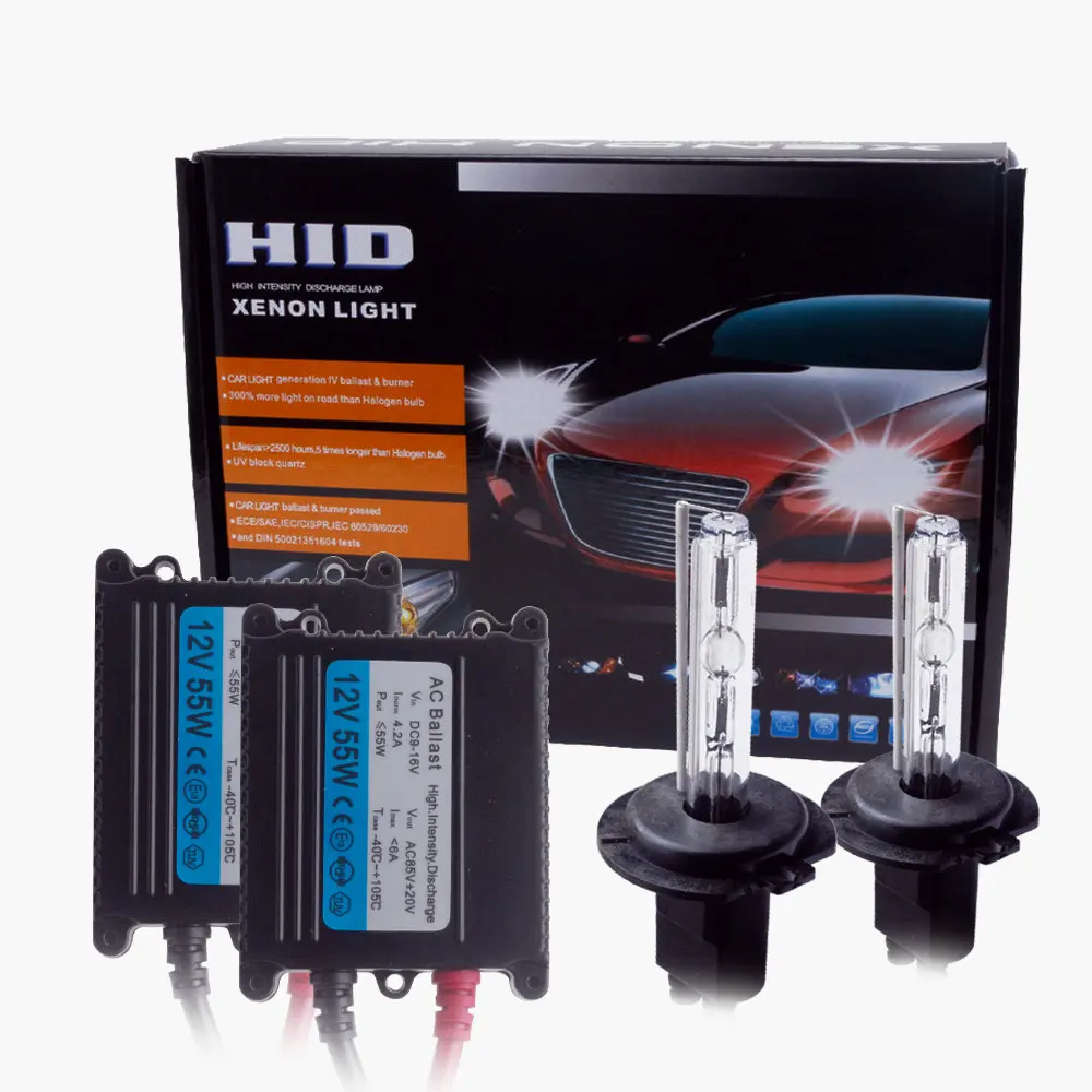 Ксеноновый комплект H7 Hid 55 Вт H4 биксеноновый лапм H1 H3 H8 H9 H11 H27 HB3 HB4 H13 9005 9006