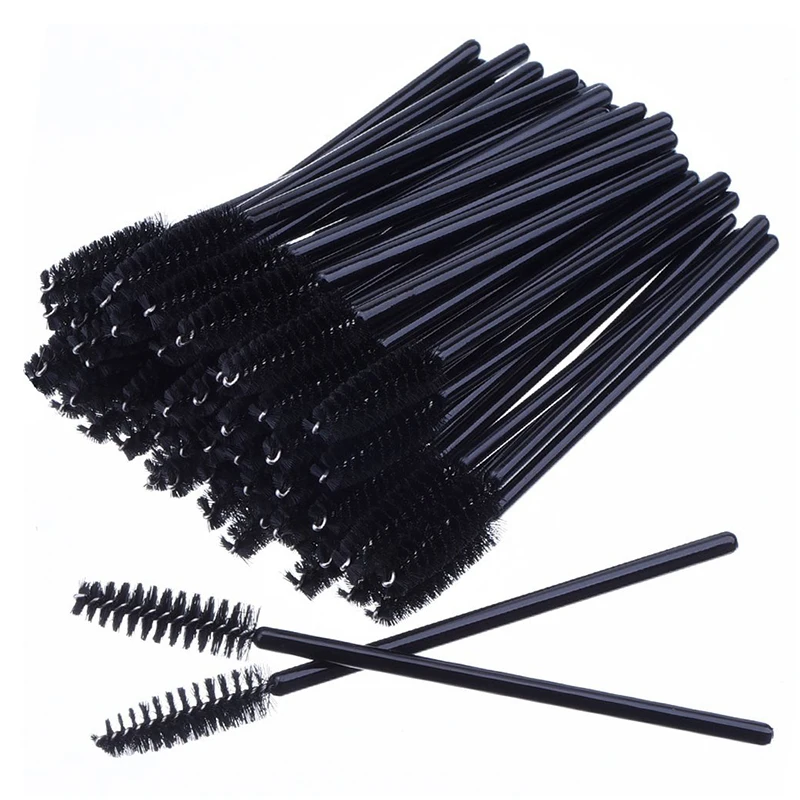 

50/100pcs Disposable Eyelash Eyebrow Makeup Brush Cosmetics Eyelash Comb Brush Set Kit Mascara Wands Extension Tools