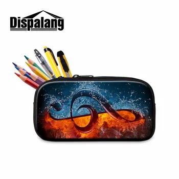 

Dispalang Musical Note Print Cosmetic Cases Pretty Zipper Pencil Bag for Chidren School pencil Case Pen Holder for Student Girls