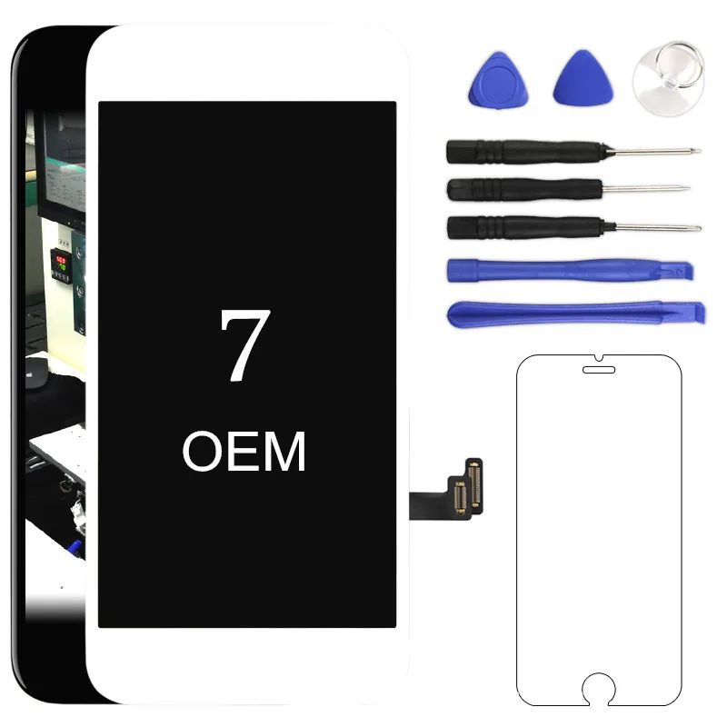Без битых пикселей для iPhone 7 ЖК дисплей OEM с сенсорным экраном дигитайзер 3D