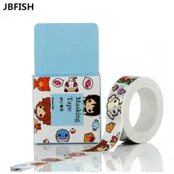 Jbfish высокое качество Васи бумажная лента/красивые косу девушка и шарф для девочек маскирования Япония васи ленты 3042