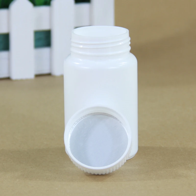500 шт/коробка белый пластиковый контейнер 100 мл капсула бутылка для лекарств пищевая хорошая герметичная Химическая упаковка бутылок