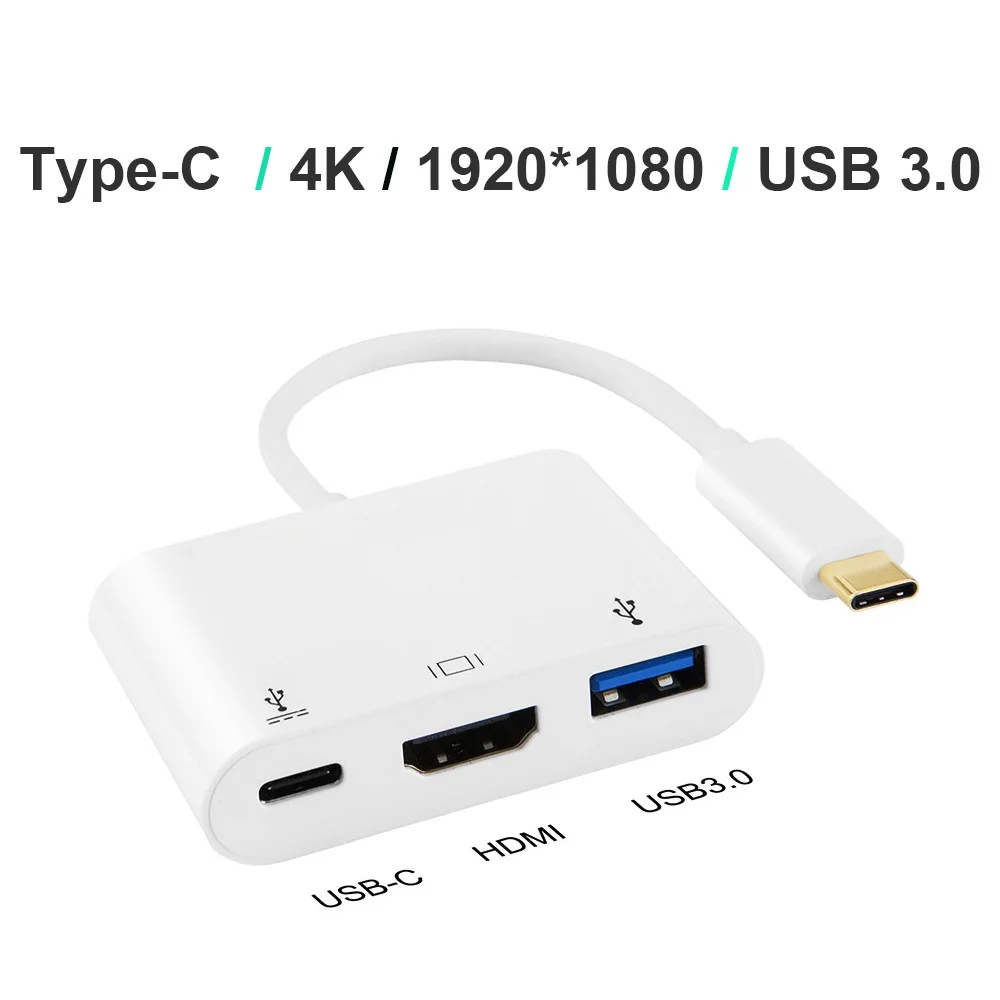 

Type C to VGA Converter USB C to USB 3.0 HUB HDMI VGA type C OTG Charging Adapter for Macbook Samsung HUAEWI Pixel HDMI Adapter