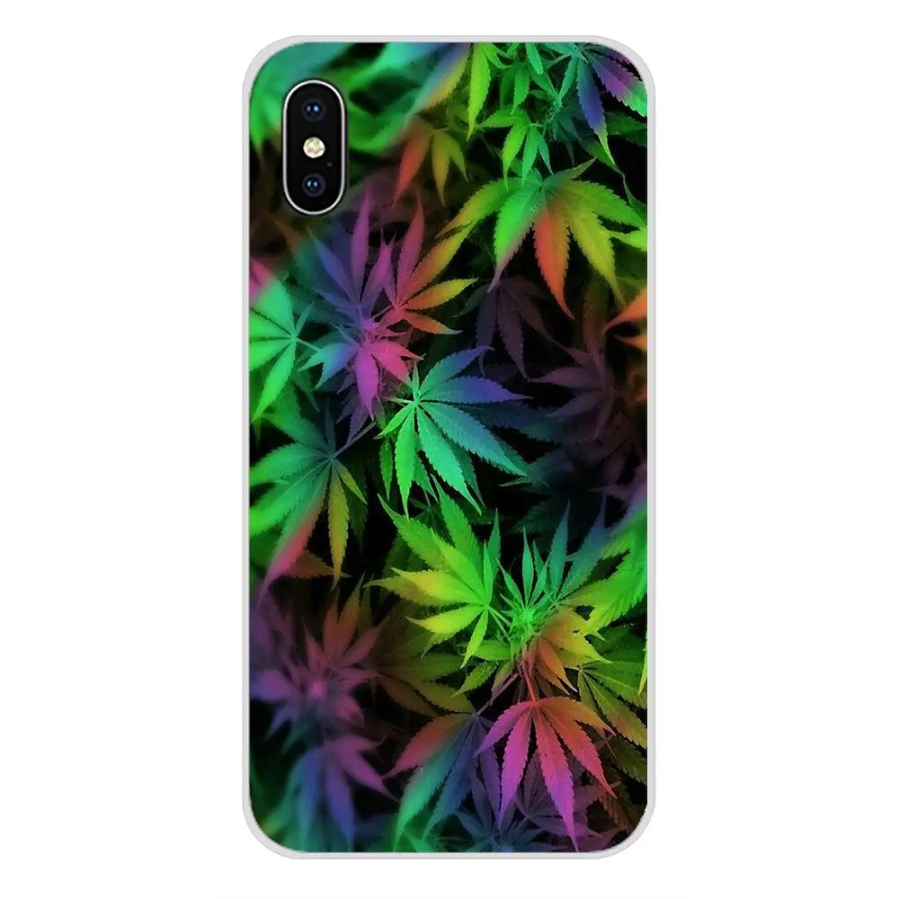 For Xiaomi Mi6 A1 5X 6X Redmi Note 5 5A 4X 4A 4 3 Plus Pro pocophone F1 Accessories Phone Cases Covers Hemp Leaf