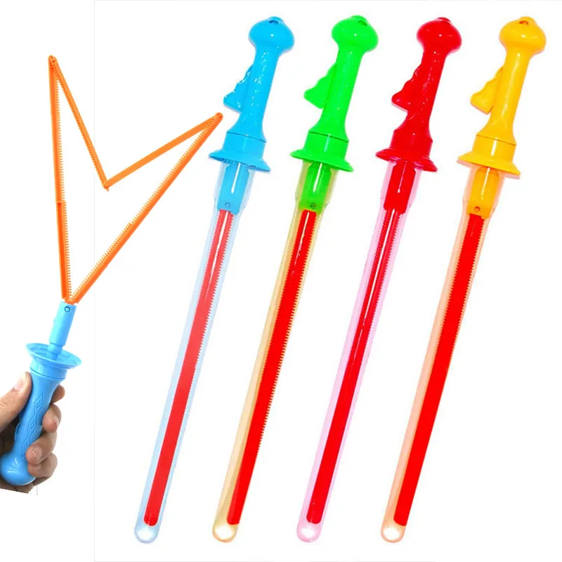 

40cm Summer Outdoor Toys Water Blowing Bubbles Guns with Out Liquid(Can Use Detergent / Body Wash)