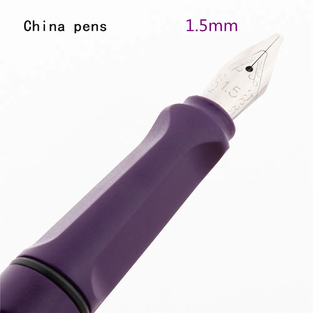 1.5mm Список фиолетовый 0,38/0,5/0,7/1,1/1,5/1,9/2,5/2,9 мм кончик ручки чернил для написания школьные студенческим пакетом office авторучка канцелярских принадлежностей - Цвет: 1.5mm