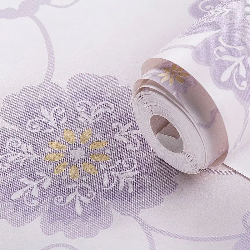 3D wallpaper non woven American country garden big flower living room