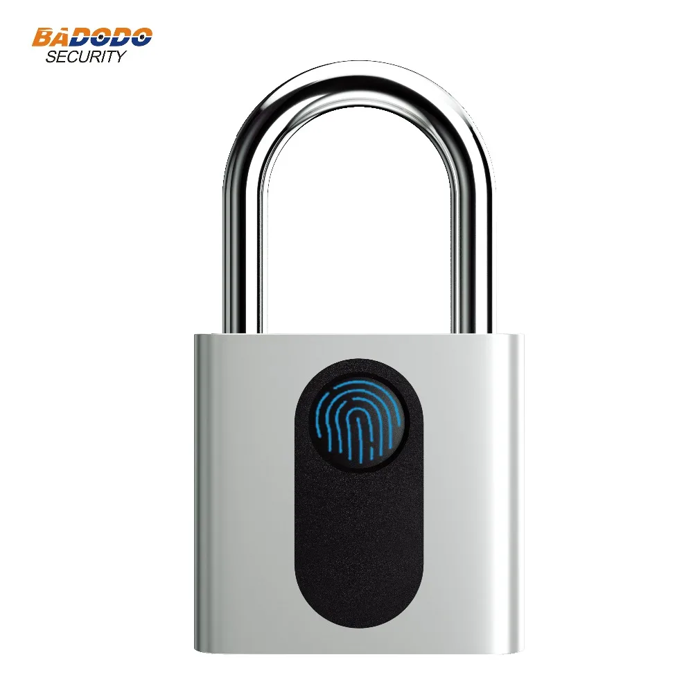 

Waterproof IP65 Zinc alloy case intelligent Fingerprint padlock door lock Anti-Theft for cabinet bag wooden glass door lock