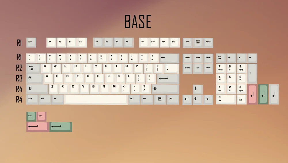 Color : EG ARC 9009 x1 GHDZJPN Keyboard keycaps 