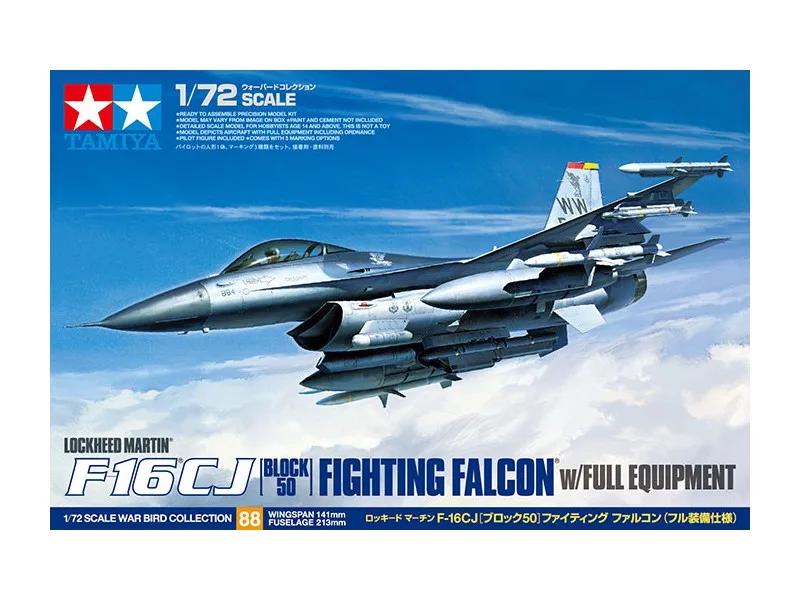 1/72 TAMIYA 60788 F-16CJ Боевая модель FALCON hobby | Игрушки и хобби