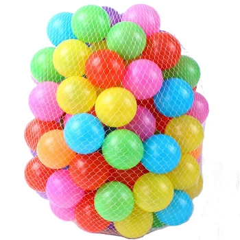 100pcs/lot Eco-Friendly Colorful Soft Plastic Water Pool Ocean Wave Ball Baby Funny Toys Stress Air Ball Outdoor Fun Sports Gift