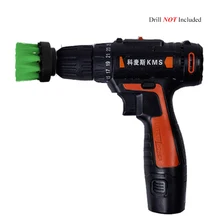 2 3.5 4 5 inch Electric Floor Cleaning Brush Drill Power Tool, For Removing Stubborn Stains On Stone Mable Ceramic Tile, Green