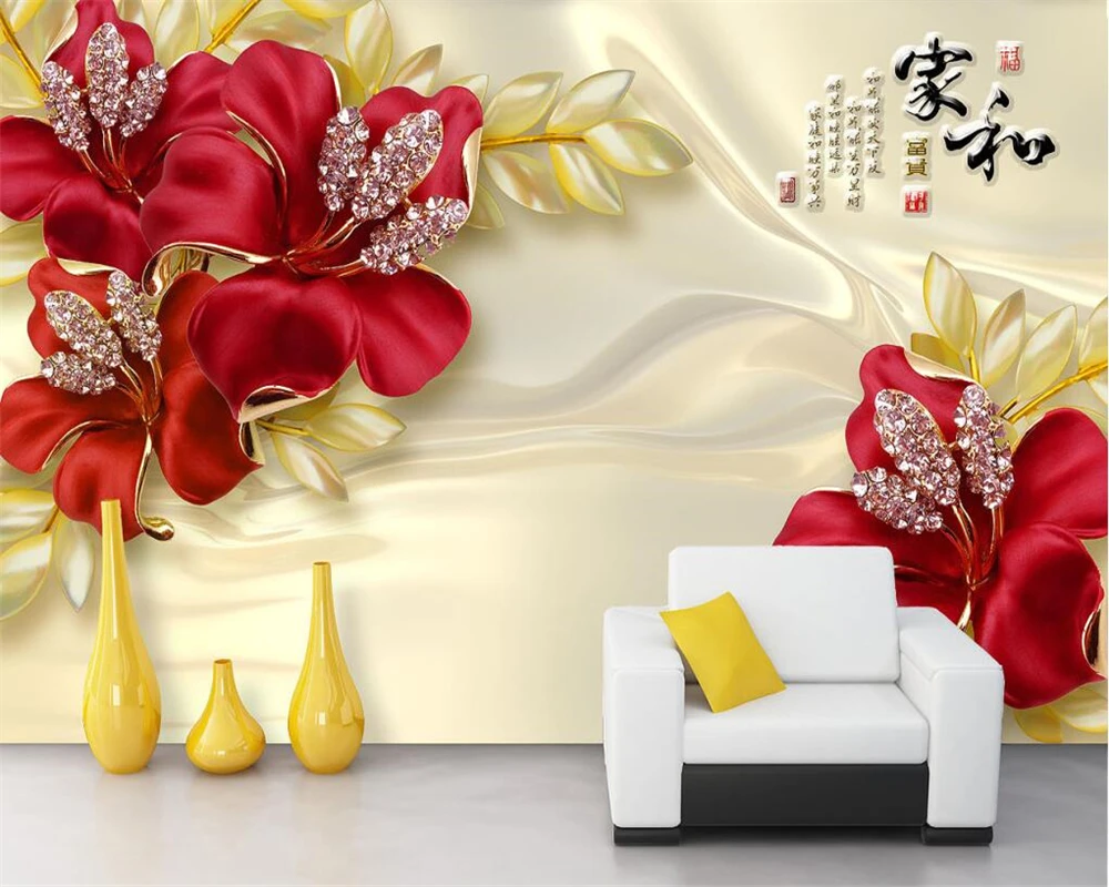 Beibehang настроить обои росписи 3d гостиная, современный шелк золотые украшения фото панно дерево 3d обои papel де parede