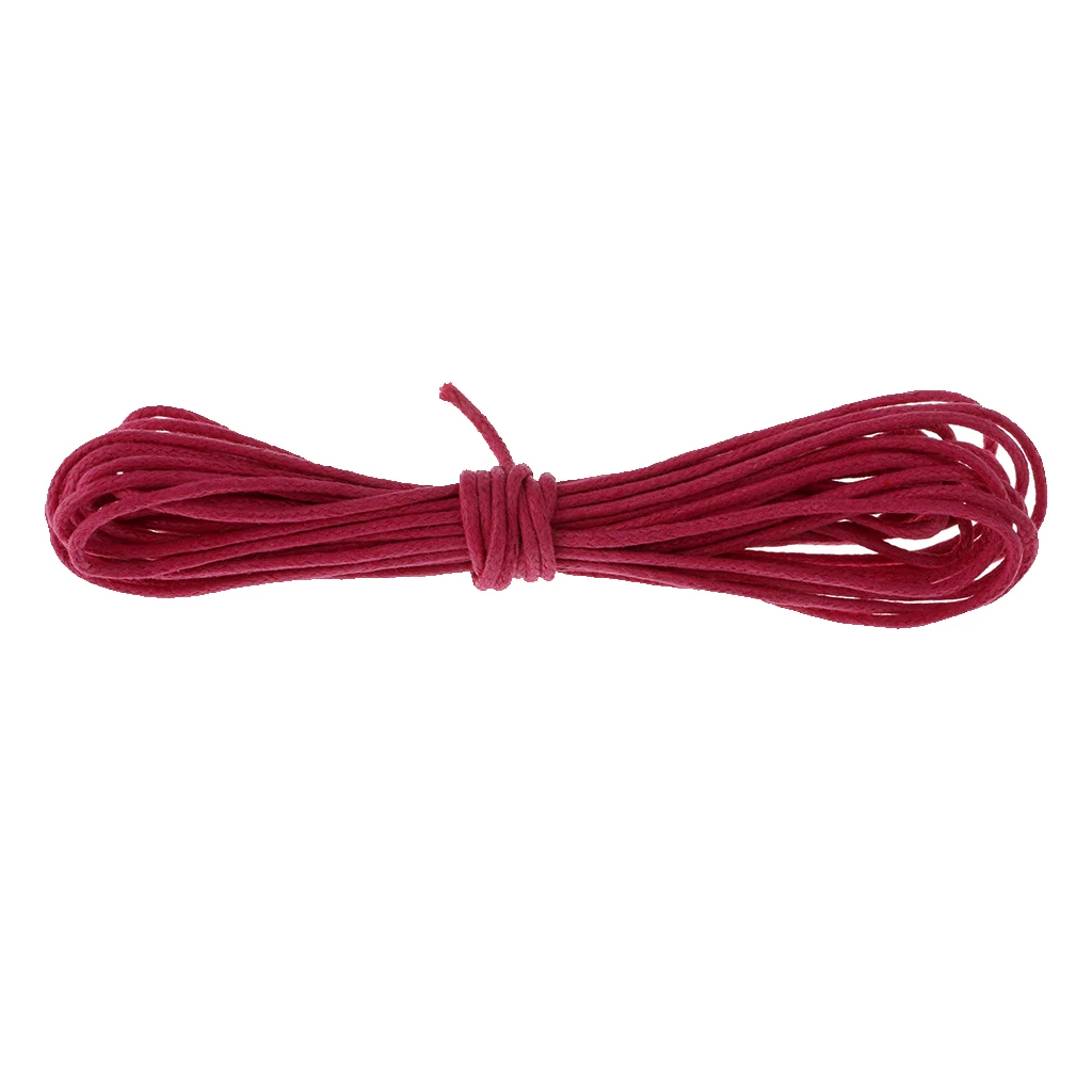 10yd 1.5mm Durable Handmade Leather String Jewelry Making Bracelet DIY Thread Cord for Necklace Bracelet Anklet Craft