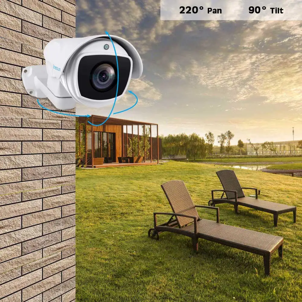 Inesun наружная PoE PTZ IP камера 2MP/5MP супер HD 2592x1944 панорамирование/наклон 10x оптический