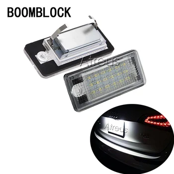 

2pcs For Audi A3 8P A4 B7 B6 A6 c6 Q7 A8 S8 S3 S4 S6 RS4 RS6 Car License Plate Light 12V SMD LED Number Plate Lamp Bulb