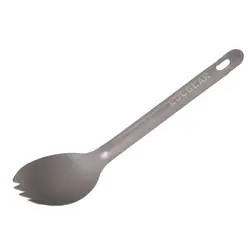 Открытый EDC Портативный мини Титан Spork Кемпинг Пособия по кулинарии альпинизмом вилки столовые приборы посуда инструменты