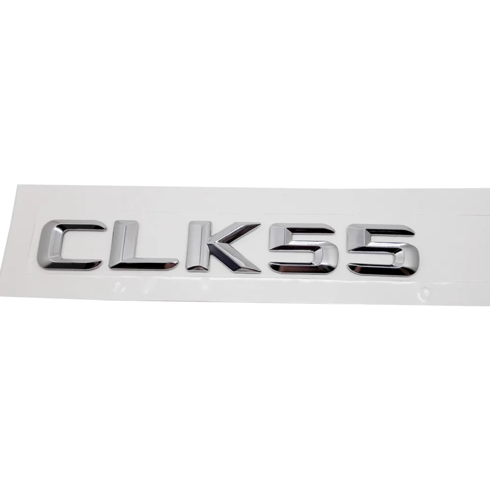 Для Mercedes CLK W208 W210 CLK200 CLK230 CLK240 CLK280 CLK320 CLK350 CLK430 CLK500 CLK550 CLK55 металлический задний Стикеры авто-Стайлинг - Название цвета: CLK55