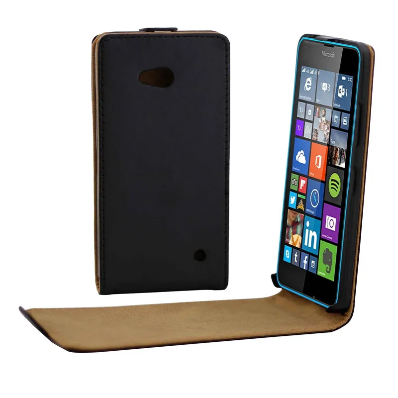 

Vertical PU Leather Flip Case Fundas Capa For Microsoft Nokia Lumia 640 Cover Up-Down Open skin pouch Mobile Phone Bags