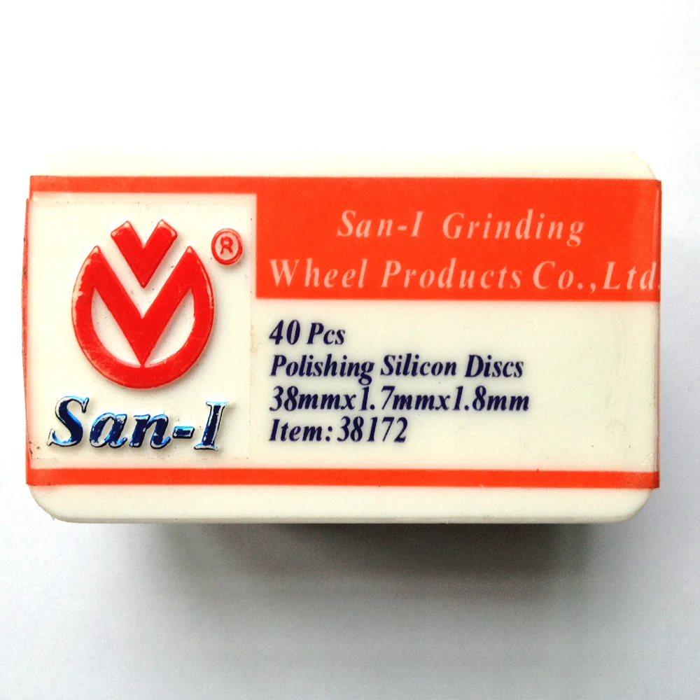 

Lab Technician Materials Polishing Silicon Discs For Metal Partials 38mm*1.7mm*1.8mm,San-1