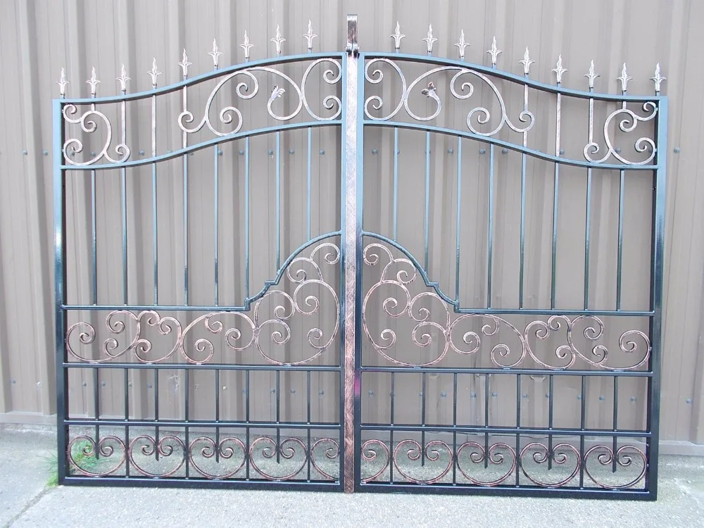 Hench 100 Fatti A Mano Forgiato Disegni Personalizzati Cancelli Vialetto Iron Gates Iron Gates For Salewrought Iron Gates Aliexpress