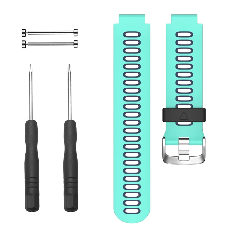 Силиконовый браслет на запястье для Garmin Forerunner 735XT/220/230/235/620/630 Смарт-часы - Цвет: Blue DeepBlue