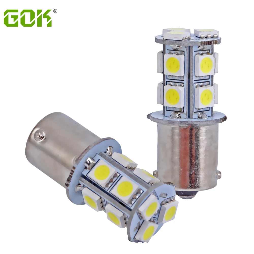 100 шт. 1156 BA15S светодиодный 13SMD 5050 светодиодный задний фонарь стоп-сигнал поворота светодиодный s25 p21w светодиодный автомобиля 12 V светодиодный лампы