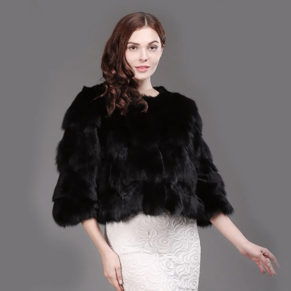 grey De Vêtements red Veste Réel Manteau 100Naturel New White Fourrure Femmes purple Chaud Fashion Lady Courte Renard 2018 Hiver natural Beige Purple black DEeWHY29I