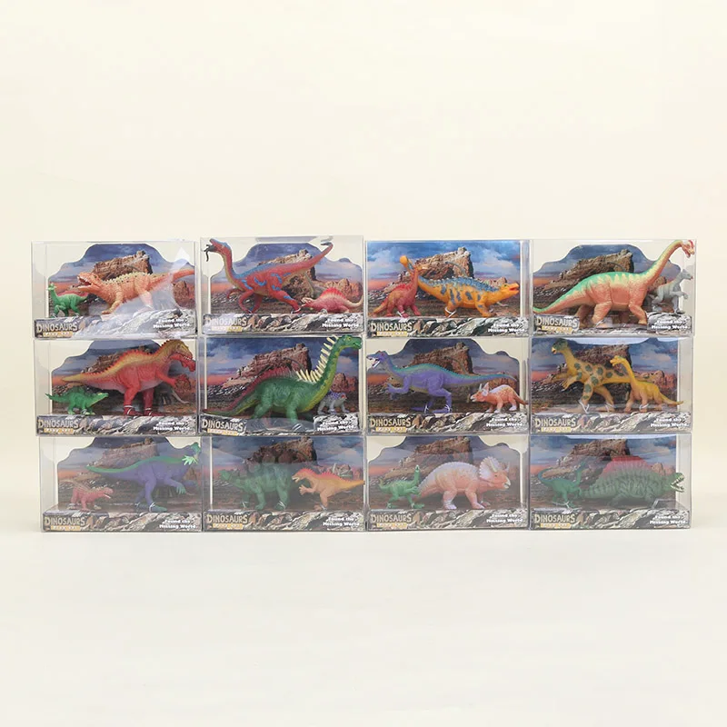 

24pcs/lot Dinosaur Toy Set tyrannosaurus spinosaurus Teratosaurus PVC Action Figure Dinosaur Model Toy Dolls 2-8cm