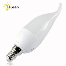 TSLEEN 1pc LED Bulb Light Energy Saving E14 E27 Globe Led Lamp 2W 3W 5W 7W 9W Cool Warm White Ball Candle Flame Shape