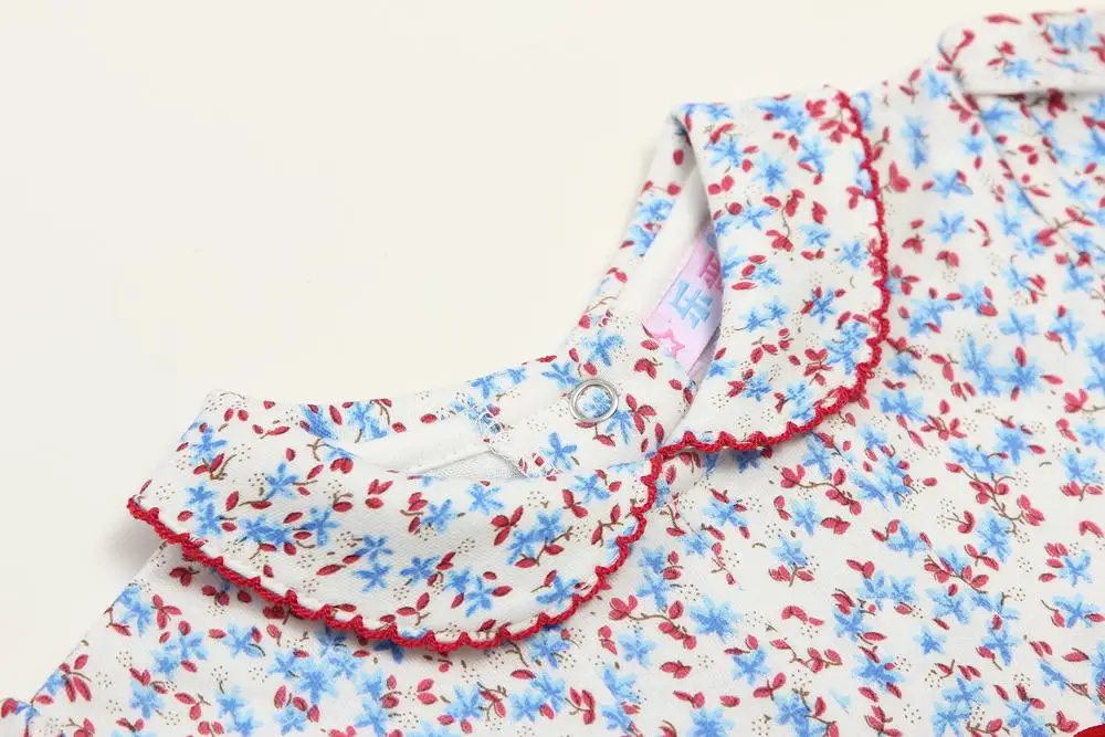 Детская летняя блузка из натурального хлопка с цветами|clothes brooch|clothes overallsclothes wedding