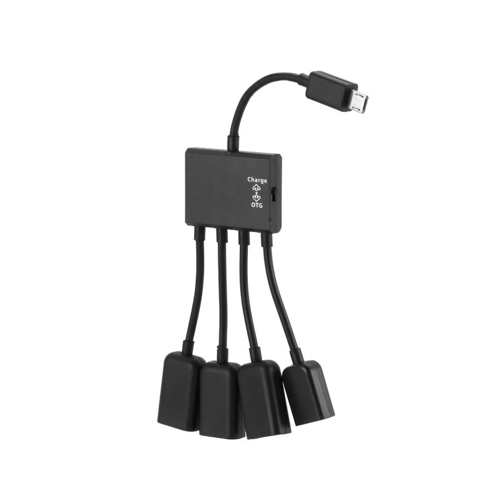 

3/4 Port Micro Usb Power Charging Hub Cable Spliter Connector Adapter For Smartphone Computer Tablet PC