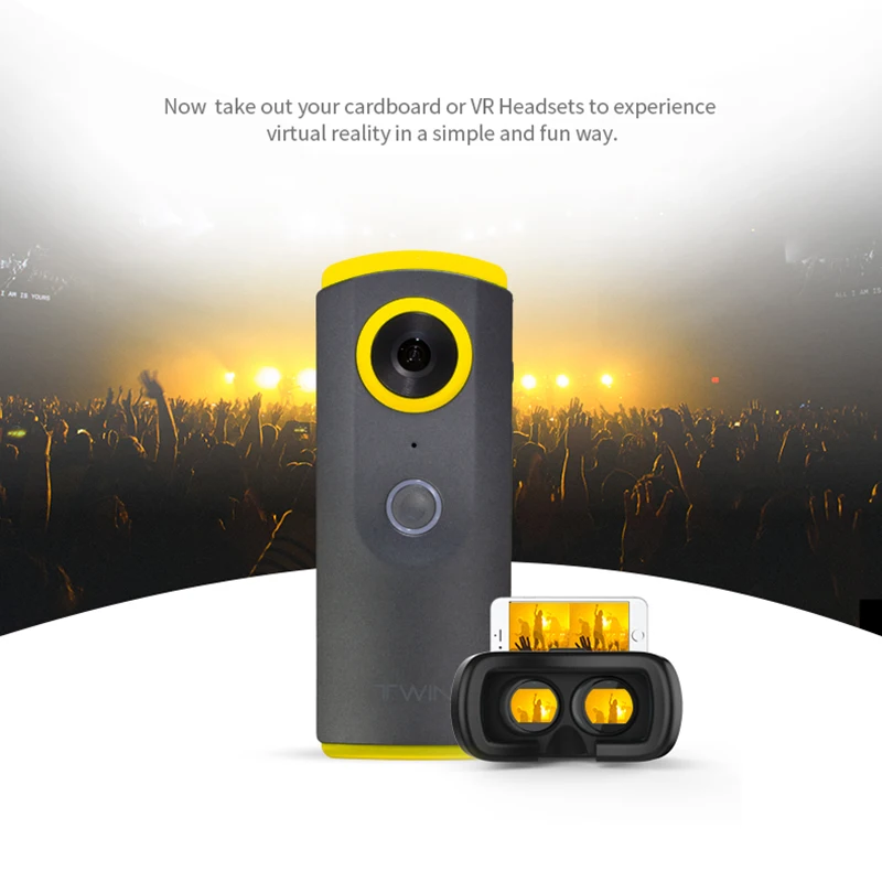 DETU Twin 360 Degree Video Camera 3K HD 360 VR Fisheye Lens Panoramic Camera WiFi Sports Action Video Camera for Android & iOS DETU Twin 360 Degree Video Camera 3K HD 360 VR Fisheye Lens Panoramic Camera WiFi Sports Action Video Camera for Android & iOS