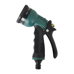 Versatile 8-Pattern Garden Hose Nozzle for Irrigation and Car Washing (Dark blue)