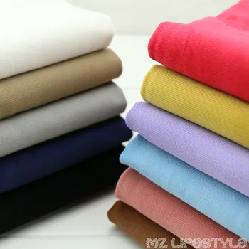

Buulqo Stretchy Thick cotton corduroy fabric for DIY jacket trousers fashion clothes making cotton 50*145cm fabric