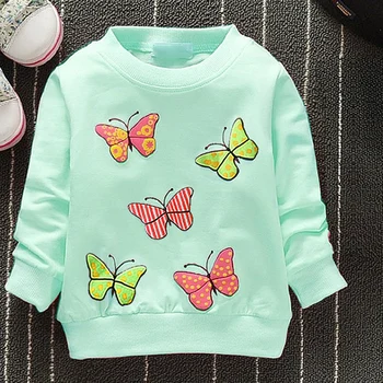 

Fashion New Arrival Baby Girls T-shirt Spring Autumn Winter 6 Cats lovely long sleeve Character baby kids clothes