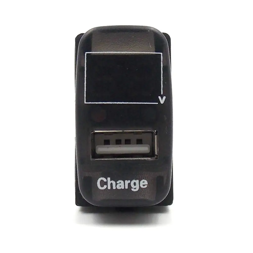 Автомобильный 5 в 2.1A разъем USB Автомобильное USB зарядное устройство розетка и измеритель напряжения использовать для Mitsubishi