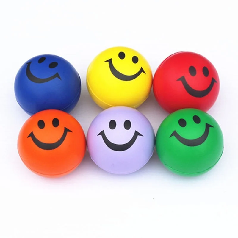 

2PCS Balls Kids Toys Cute Soft Antistress Balls Toys Outdoor Activities Entertainment Children Dog Pet Pu Laugh Face Toy