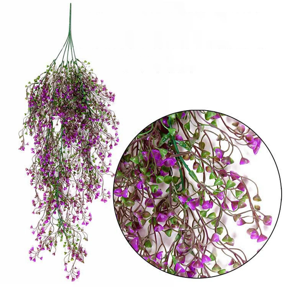 

New 1Pc Artificial Flower Vine Plant Photograph Prop Wedding Home Wall Hanging Decor
