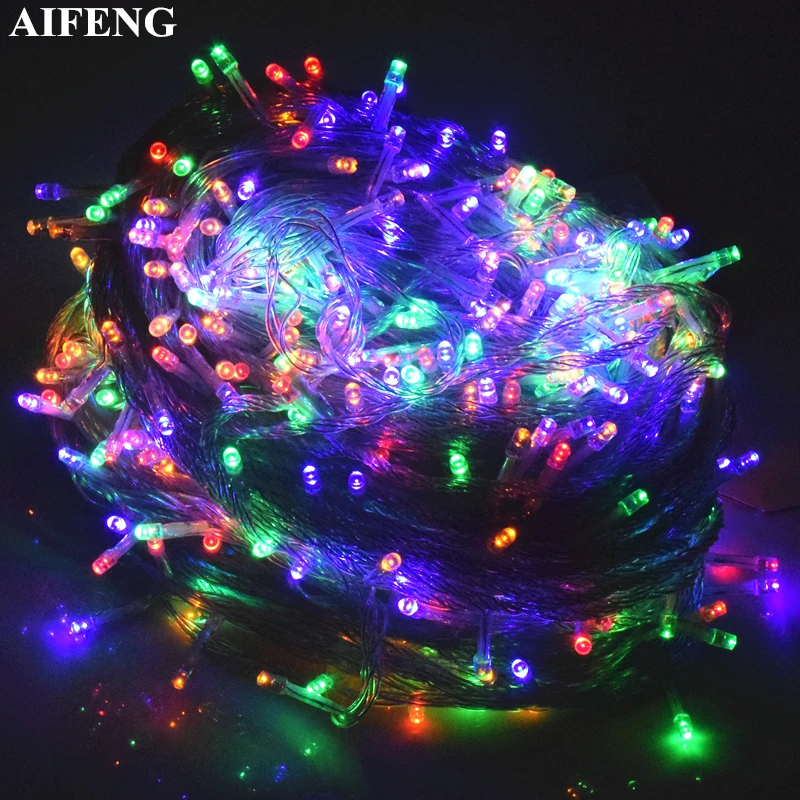 

AIFENG String Light 5M 10M 20M 30M 50M 100M Christmas Tree Garland Fairy String Lights Chain Xmas Wedding Party Holiday Lighting