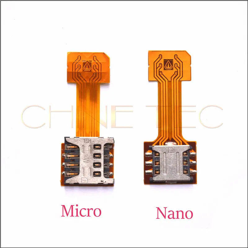 5000x Hybrid Double Dual SIM Card Micro Adapter for