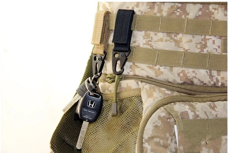 Outdoor D-Carabiner Key Hook Camo Webbing Buckle Hanging System for Hiking Climbing Camping Outdoor D-Carabiner Key Hook Camo Webbing Buckle Hanging System for Hiking Climbing Camping