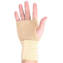 Поддержка запястья эластичная трикотажная ткань ладонь обертывание держатель руки поддержка запястья нарукавная повязка защита для Спорт, бадминтон безопасности