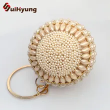 2016 neue Edle frauen Perlen Handtaschen Kleine Trage Mode Diamant Perlen Hochzeit Kleine Kupplung Geldbörse Abend taschen